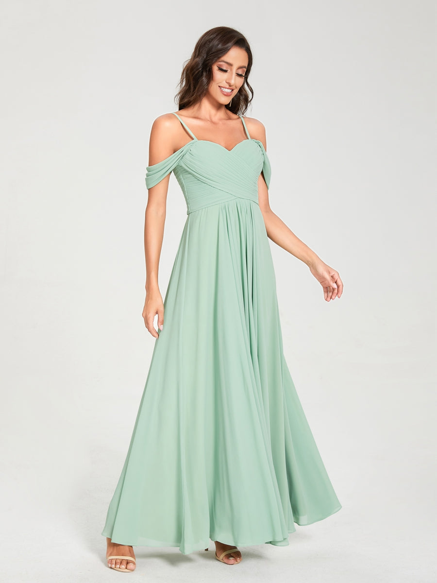 Princesa/Formato A Decote Em V Sem Mangas com Cauda/Arrastar Vestidos de Dama de Honra