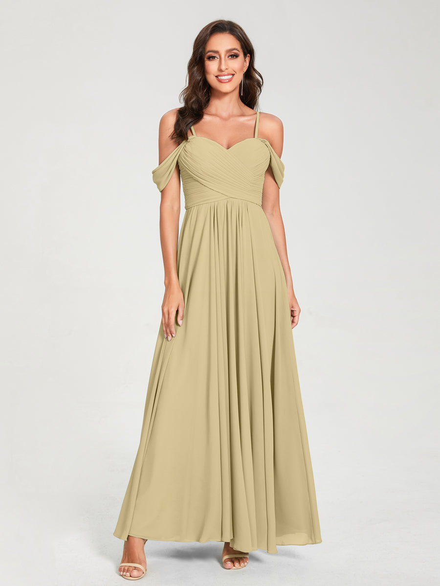 Princesa/Formato A Decote Em V Sem Mangas com Cauda/Arrastar Vestidos de Dama de Honra