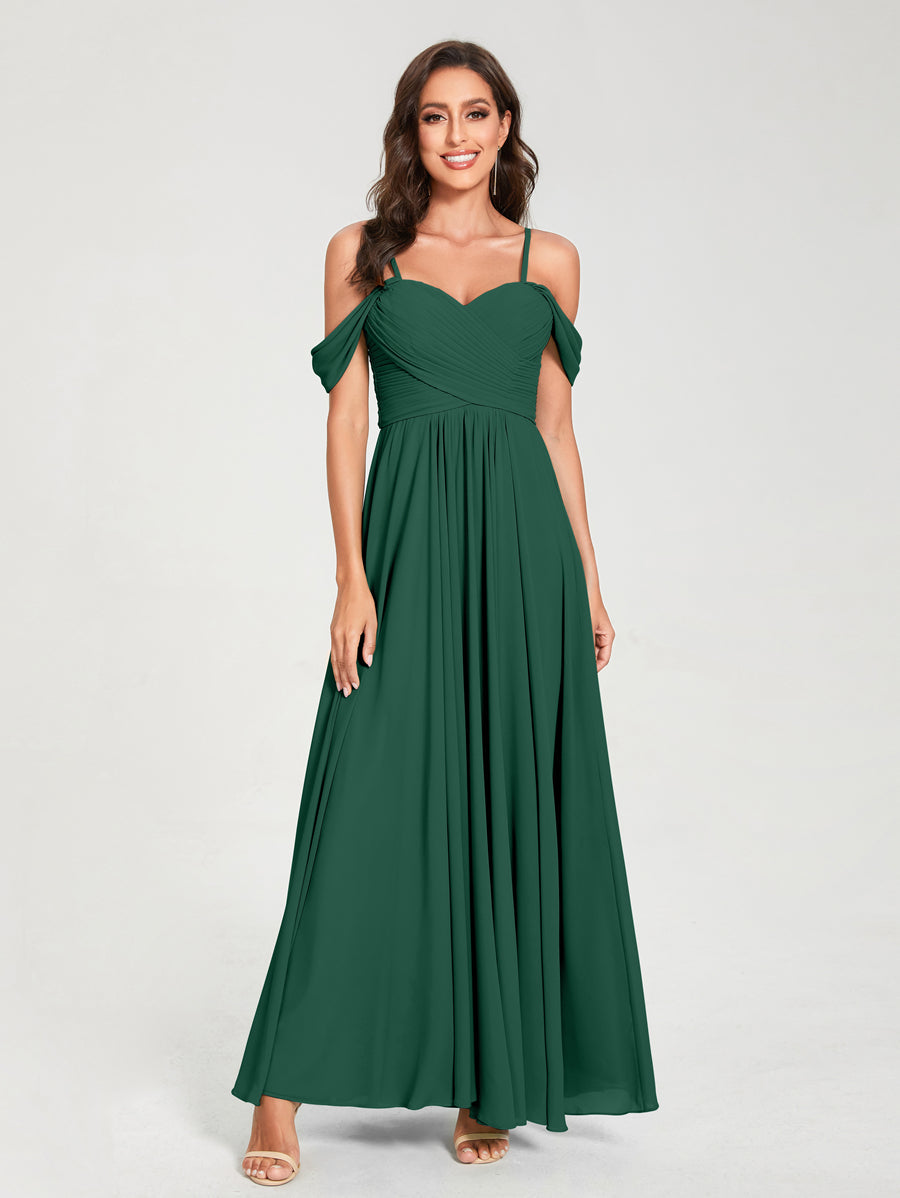 Princesa/Formato A Decote Em V Sem Mangas com Cauda/Arrastar Vestidos de Dama de Honra