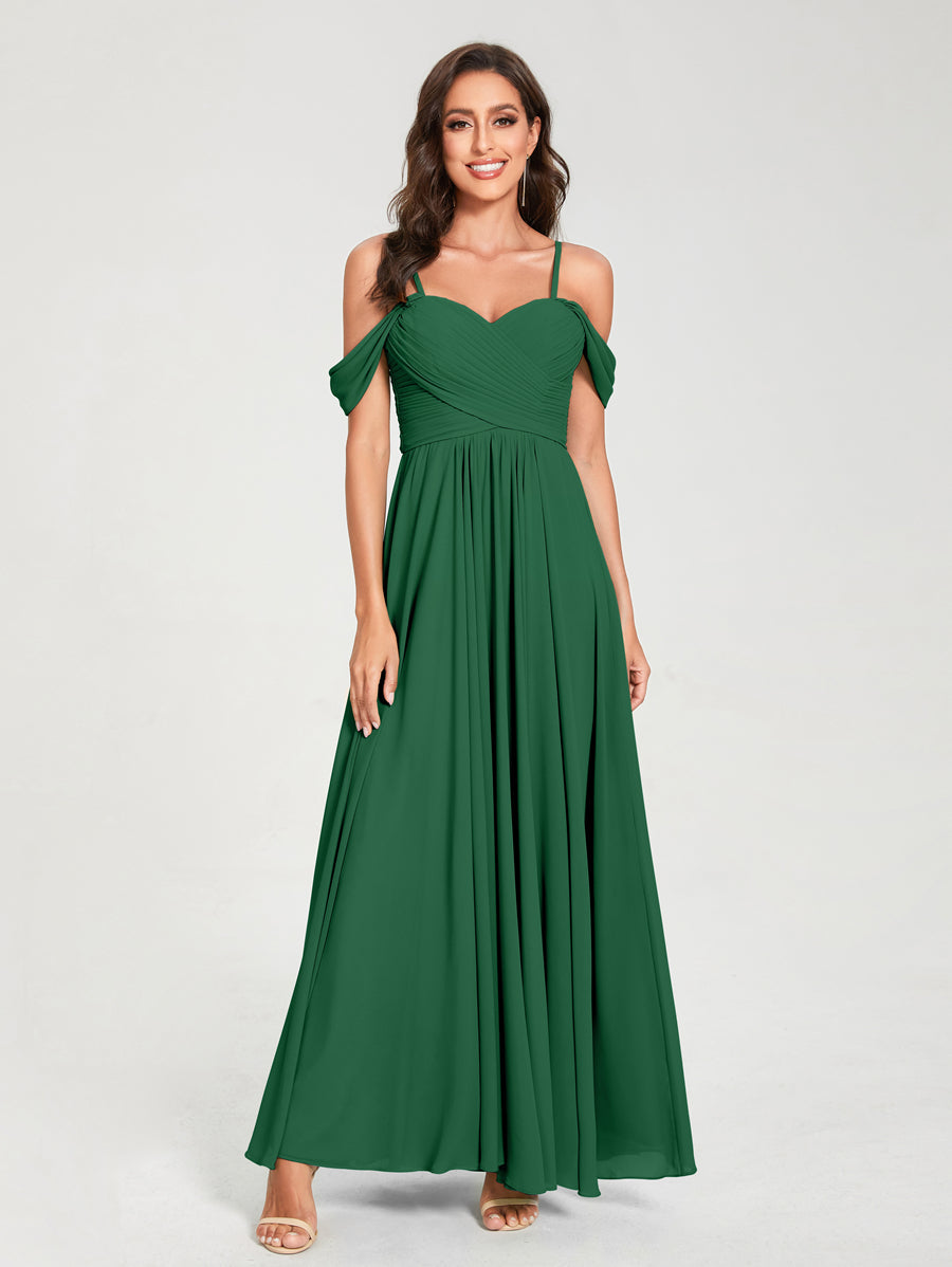 Princesa/Formato A Decote Em V Sem Mangas com Cauda/Arrastar Vestidos de Dama de Honra