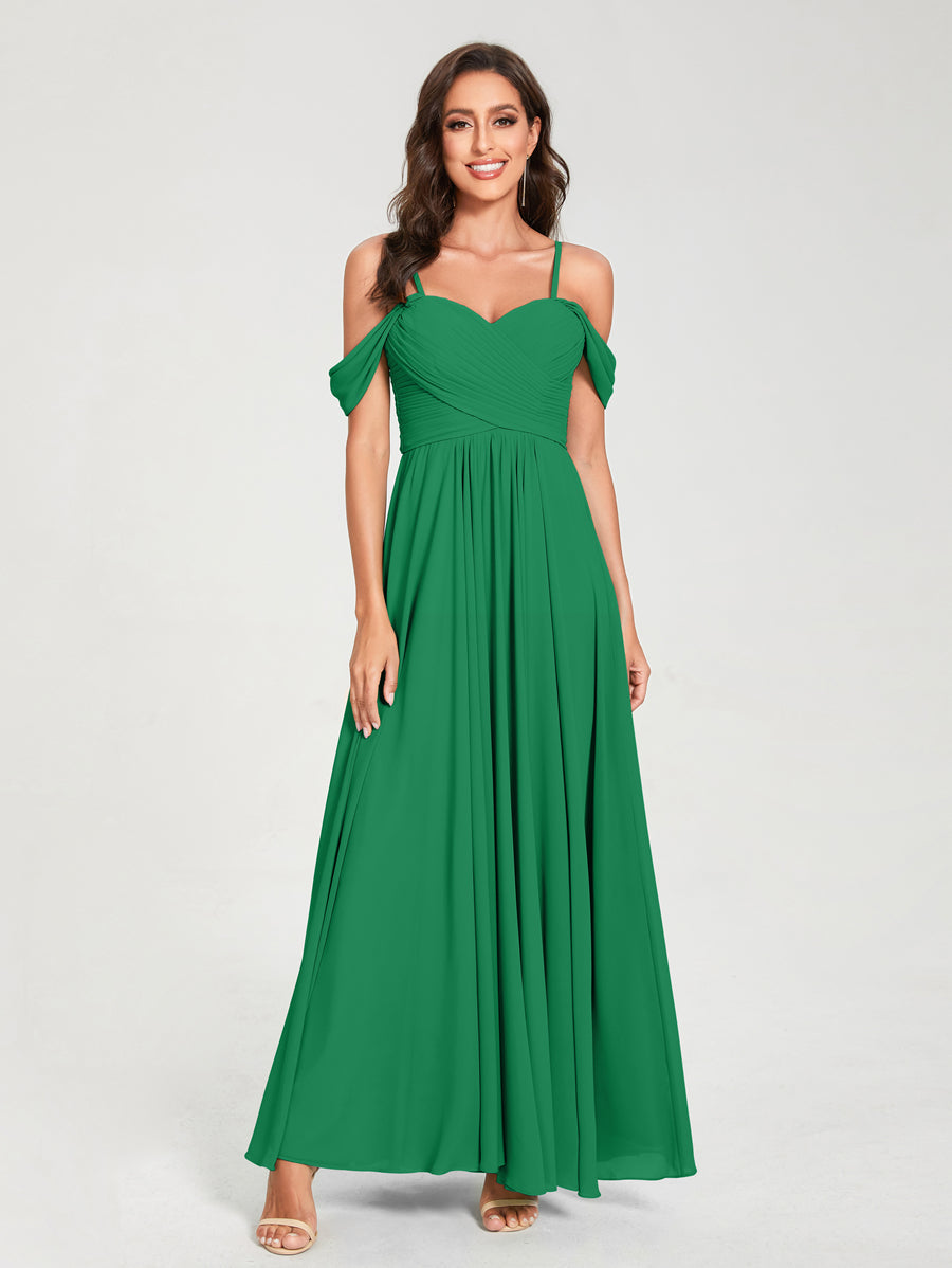 Princesa/Formato A Decote Em V Sem Mangas com Cauda/Arrastar Vestidos de Dama de Honra