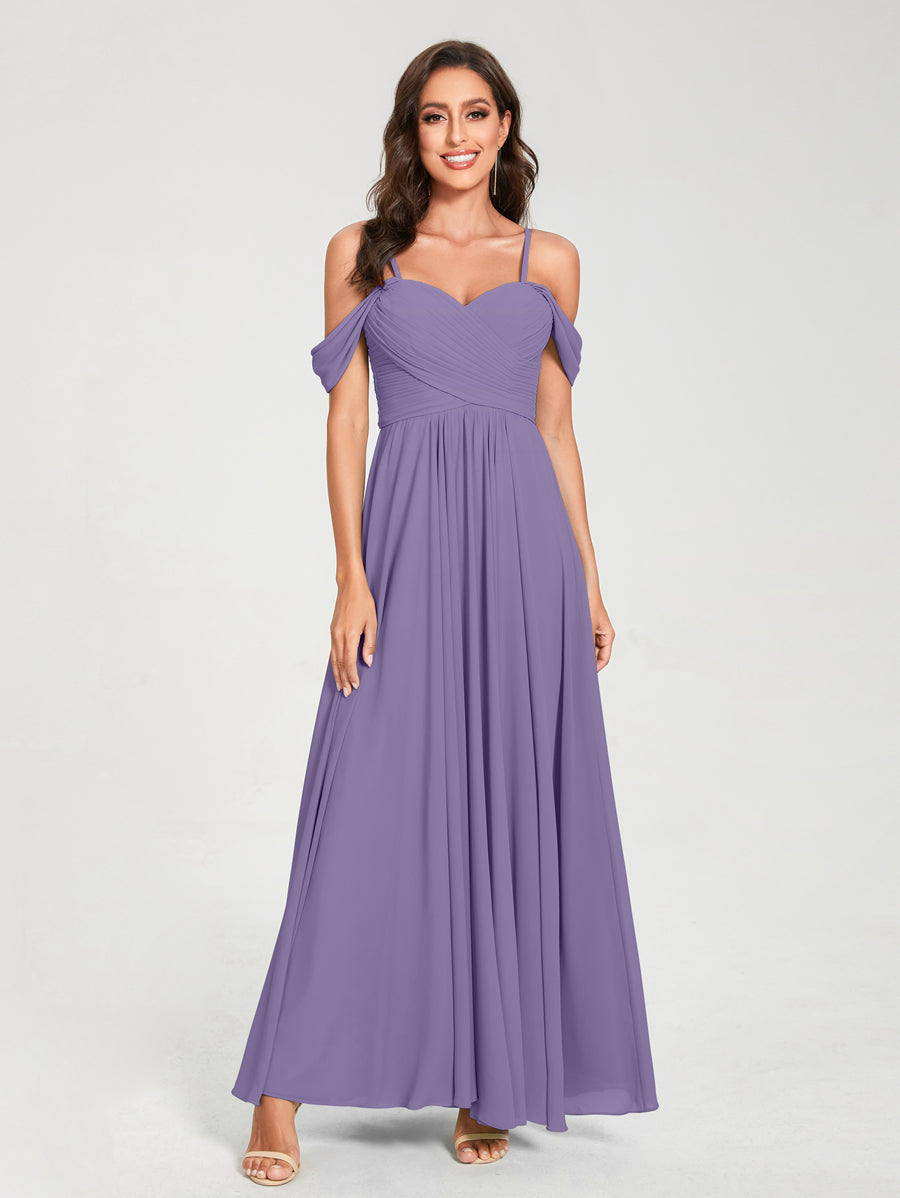 Princesa/Formato A Decote Em V Sem Mangas com Cauda/Arrastar Vestidos de Dama de Honra