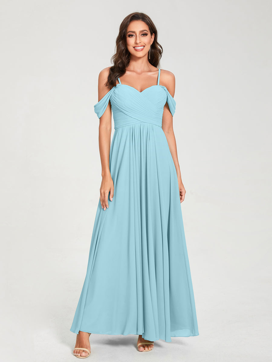 Princesa/Formato A Decote Em V Sem Mangas com Cauda/Arrastar Vestidos de Dama de Honra