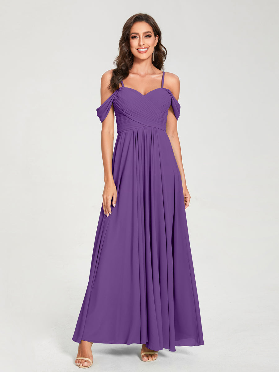 Princesa/Formato A Decote Em V Sem Mangas com Cauda/Arrastar Vestidos de Dama de Honra