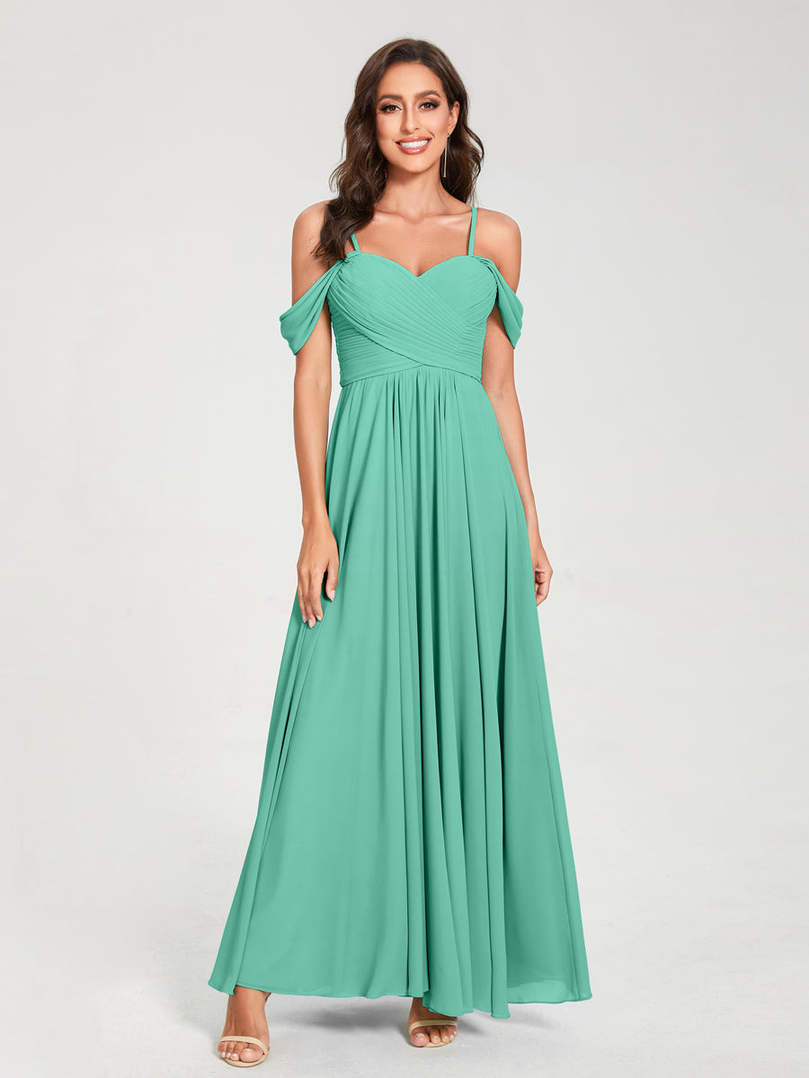 Princesa/Formato A Decote Em V Sem Mangas com Cauda/Arrastar Vestidos de Dama de Honra