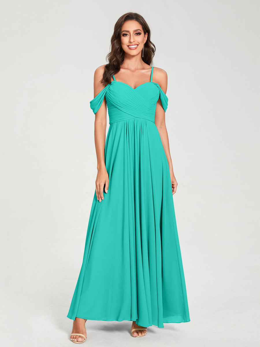 Princesa/Formato A Decote Em V Sem Mangas com Cauda/Arrastar Vestidos de Dama de Honra