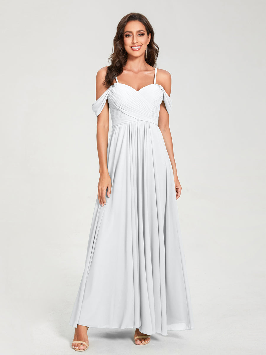 Princesa/Formato A Decote Em V Sem Mangas com Cauda/Arrastar Vestidos de Dama de Honra