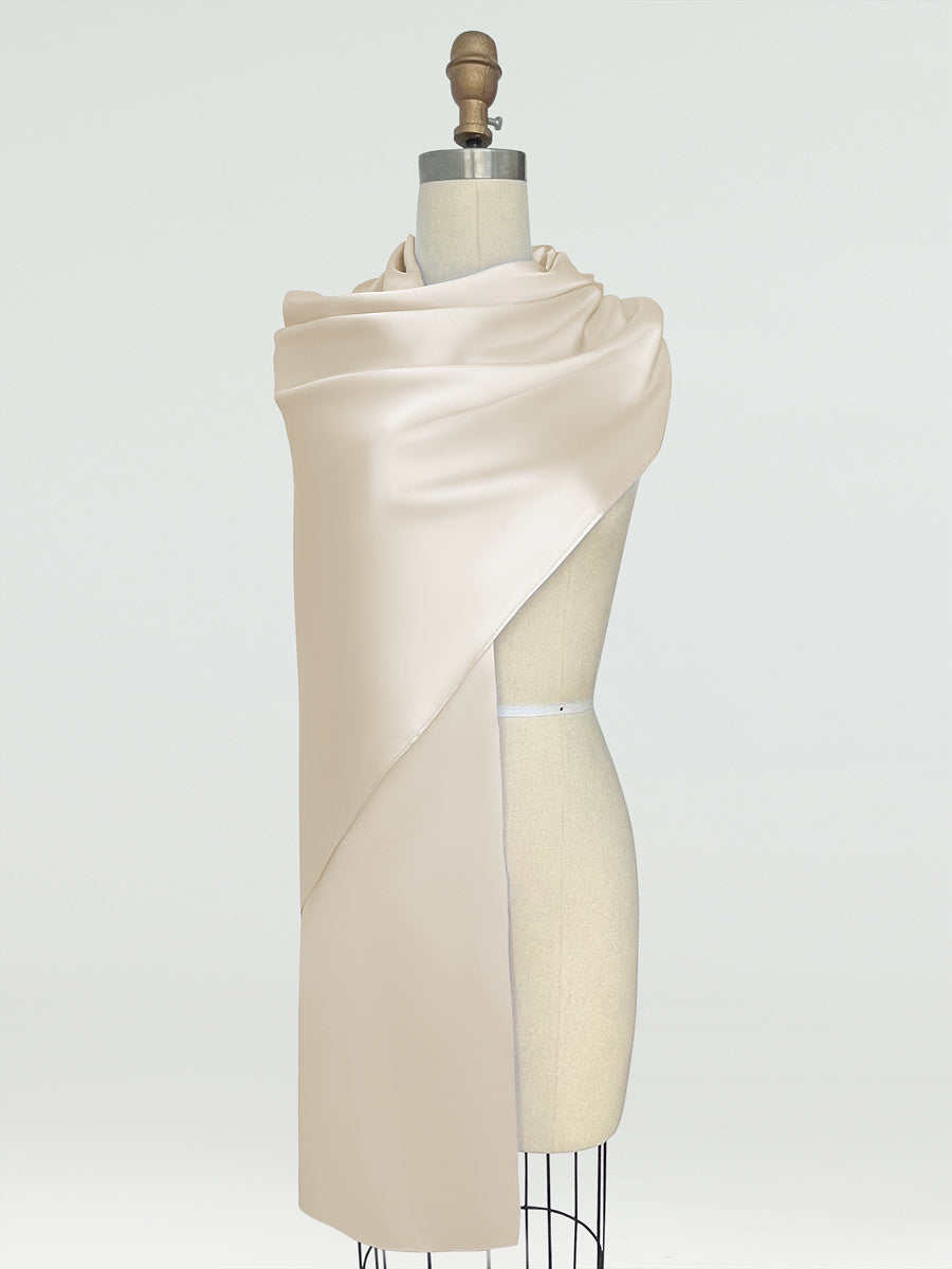 (45x225cm) Xales e Bandagens de Cetim de Seda para Mulheres