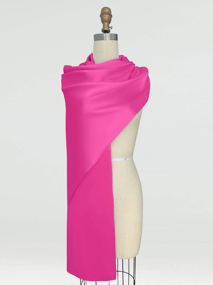 (45x225cm) Xales e Bandagens de Cetim de Seda para Mulheres