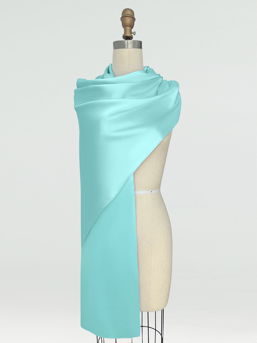 (45x225cm) Xales e Bandagens de Cetim de Seda para Mulheres