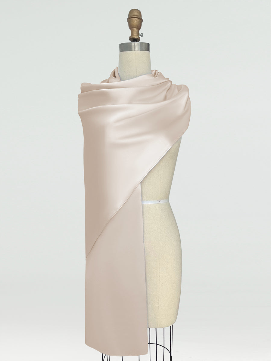 (45x225cm) Xales e Bandagens de Cetim de Seda para Mulheres