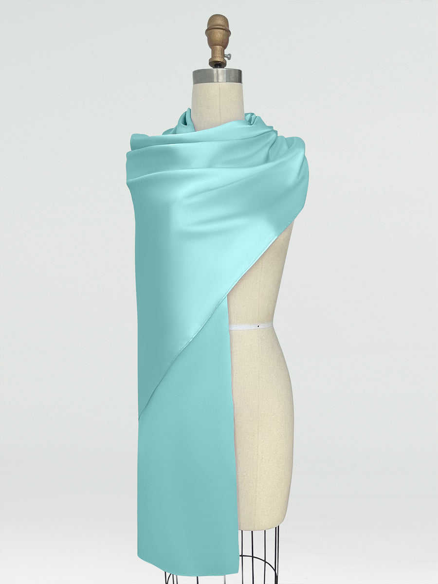 (45x225cm) Xales e Bandagens de Cetim de Seda para Mulheres