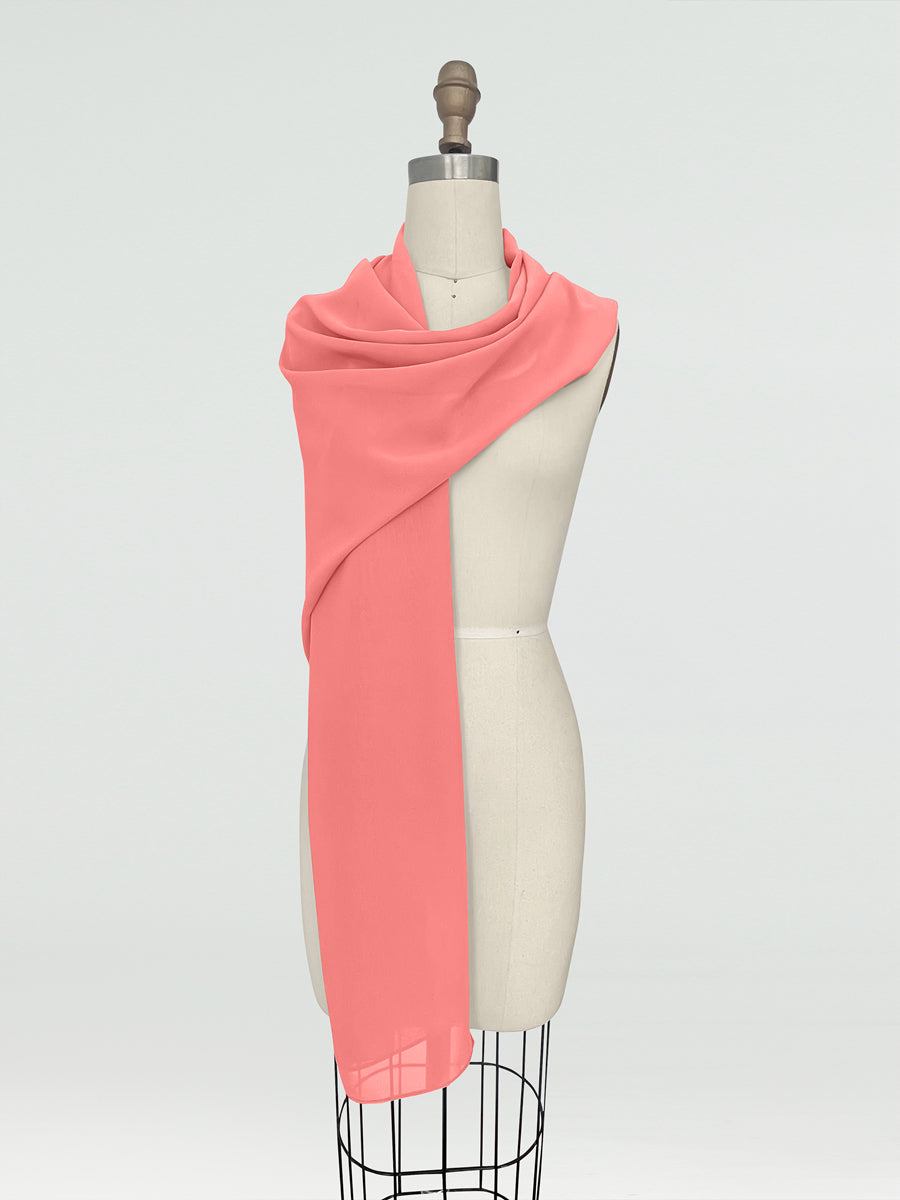 (45x225cm) Xales e Bandagens de Chiffon para Mulheres