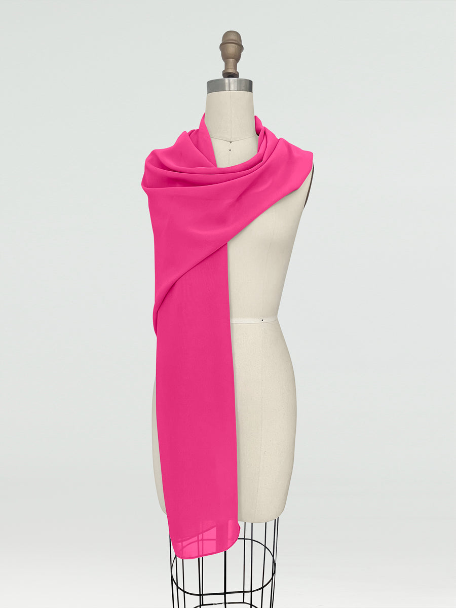 (45x225cm) Xales e Bandagens de Chiffon para Mulheres