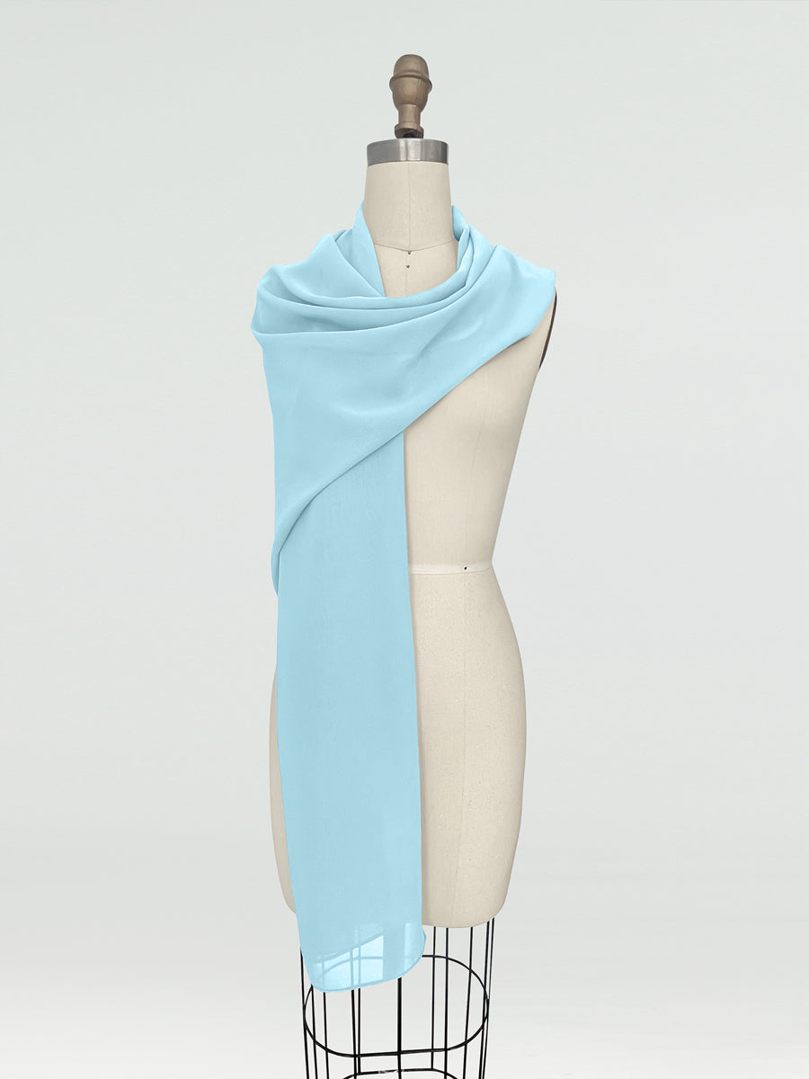 (45x225cm) Xales e Bandagens de Chiffon para Mulheres