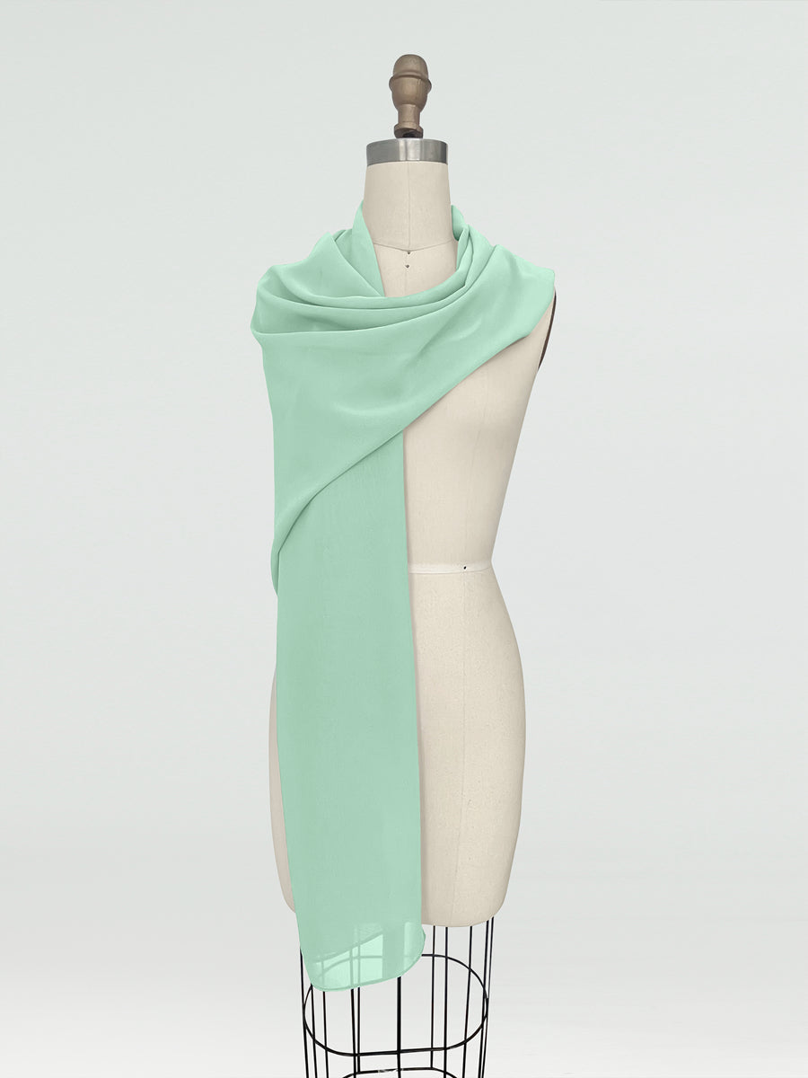 (45x225cm) Xales e Bandagens de Chiffon para Mulheres