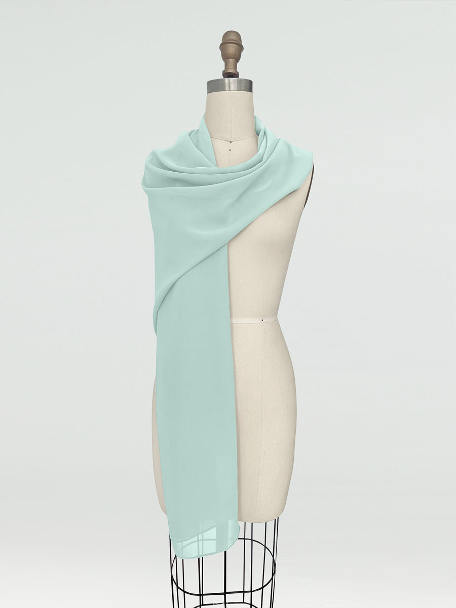 (45x225cm) Xales e Bandagens de Chiffon para Mulheres