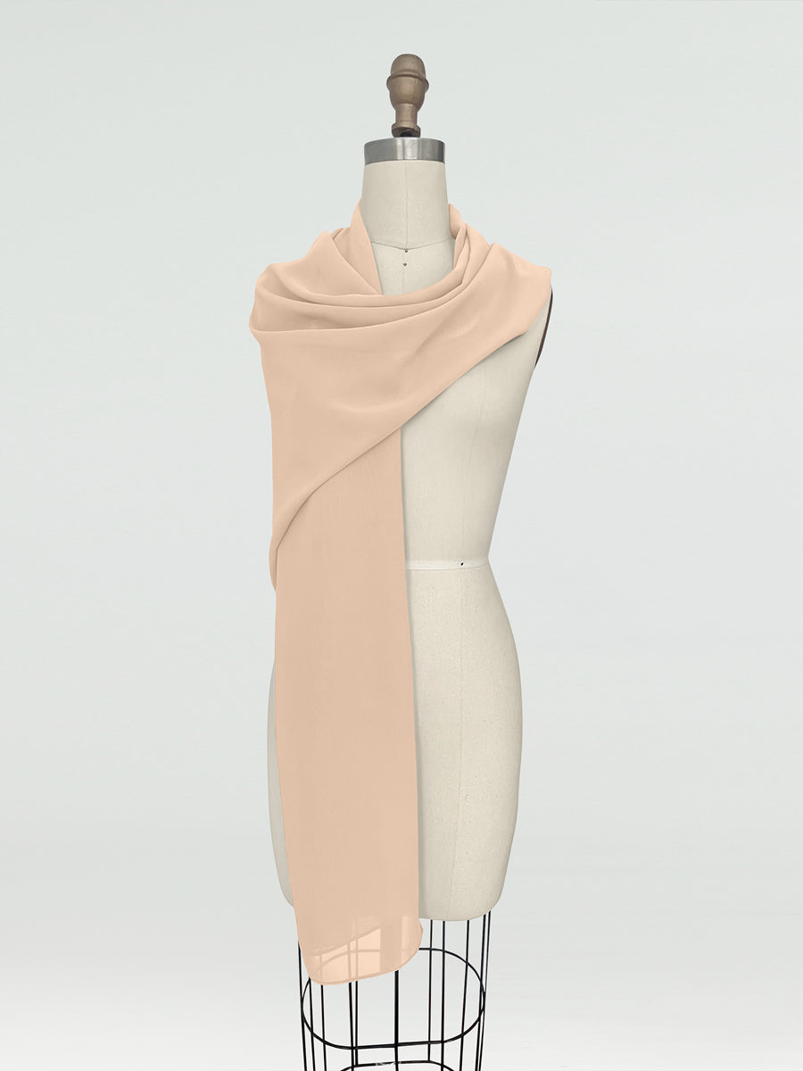 (45x225cm) Xales e Bandagens de Chiffon para Mulheres