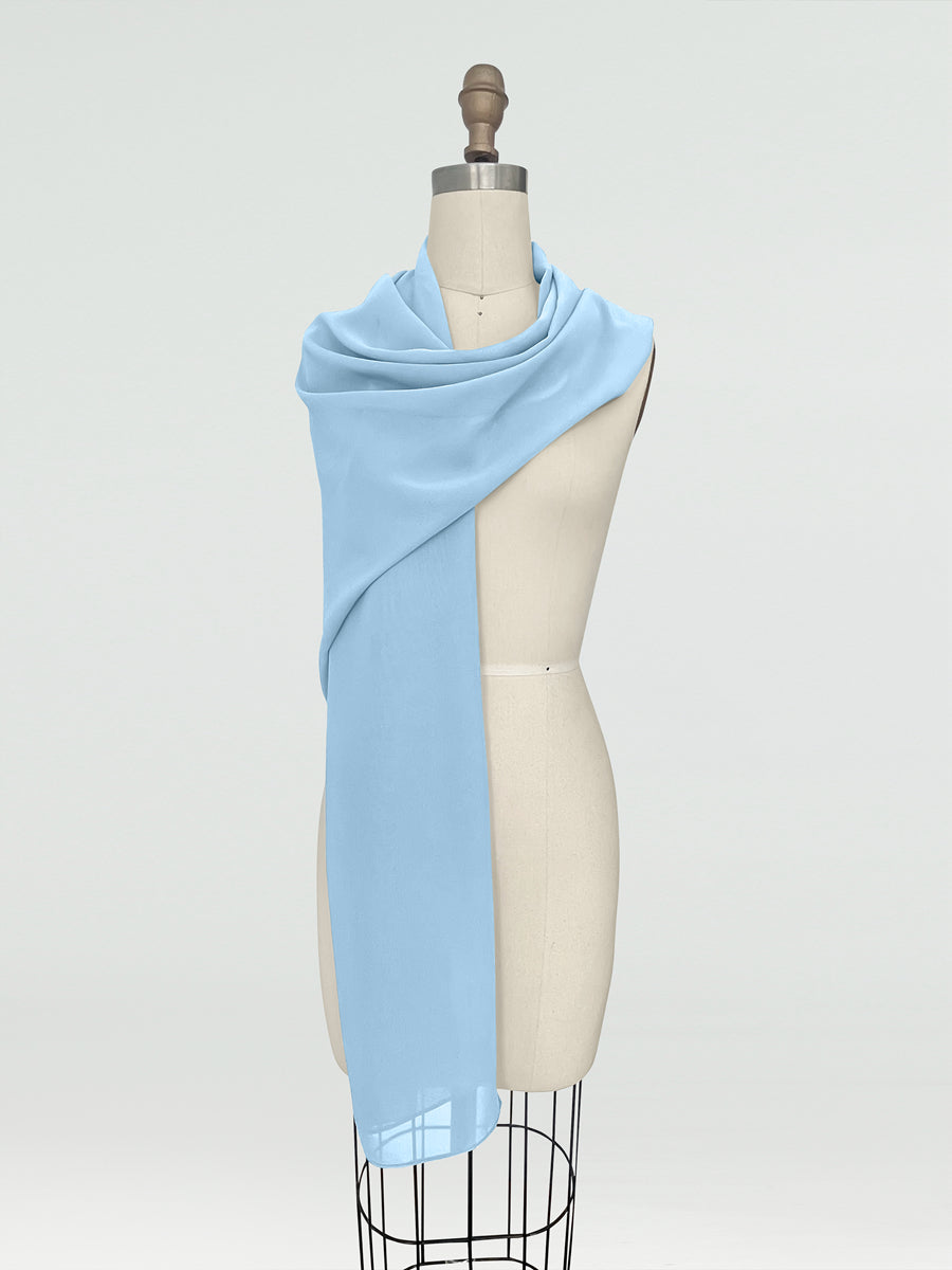 (45x225cm) Xales e Bandagens de Chiffon para Mulheres