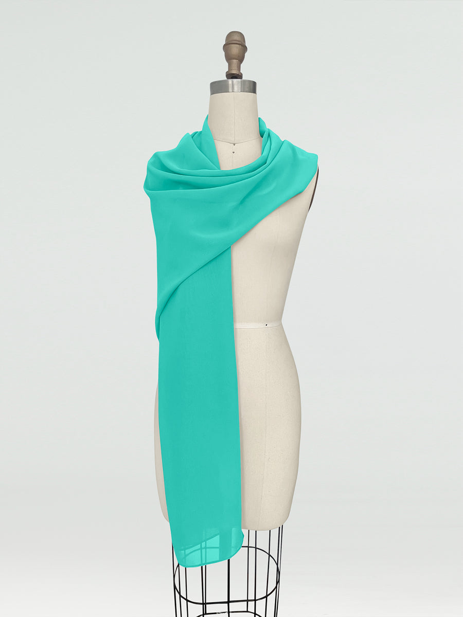 (45x225cm) Xales e Bandagens de Chiffon para Mulheres