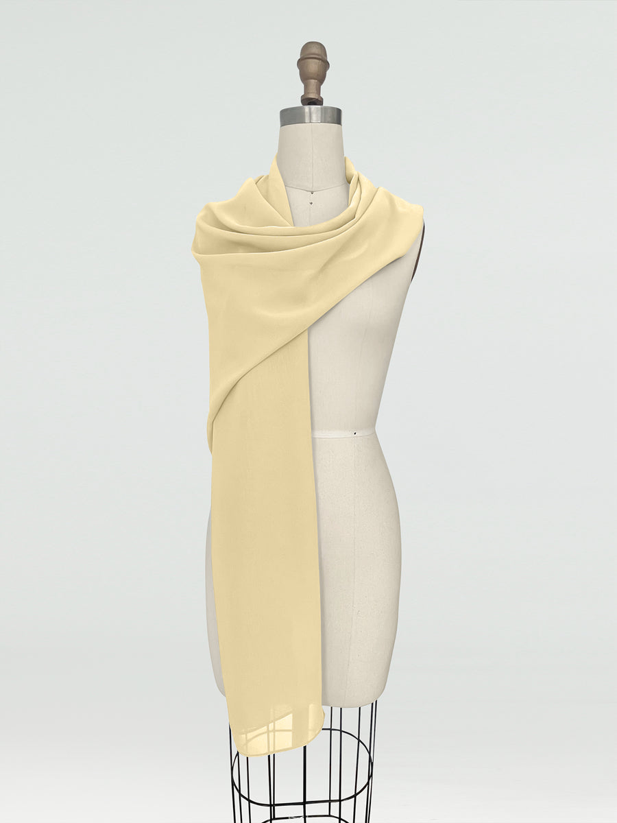 (45x225cm) Xales e Bandagens de Chiffon para Mulheres