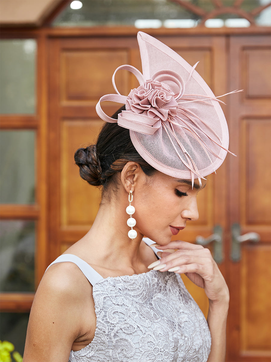 Fascinadores Elegantes em Tule com Penas