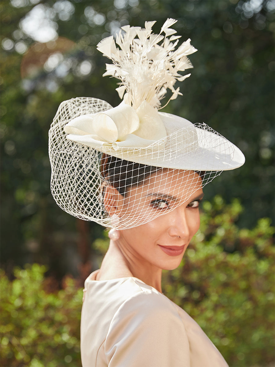 Fascinadores Elegantes em Tule com Penas