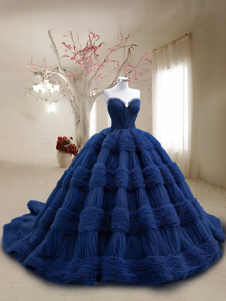 Vestidos de Quinceanera de Baile com Decote Coração e Bordados