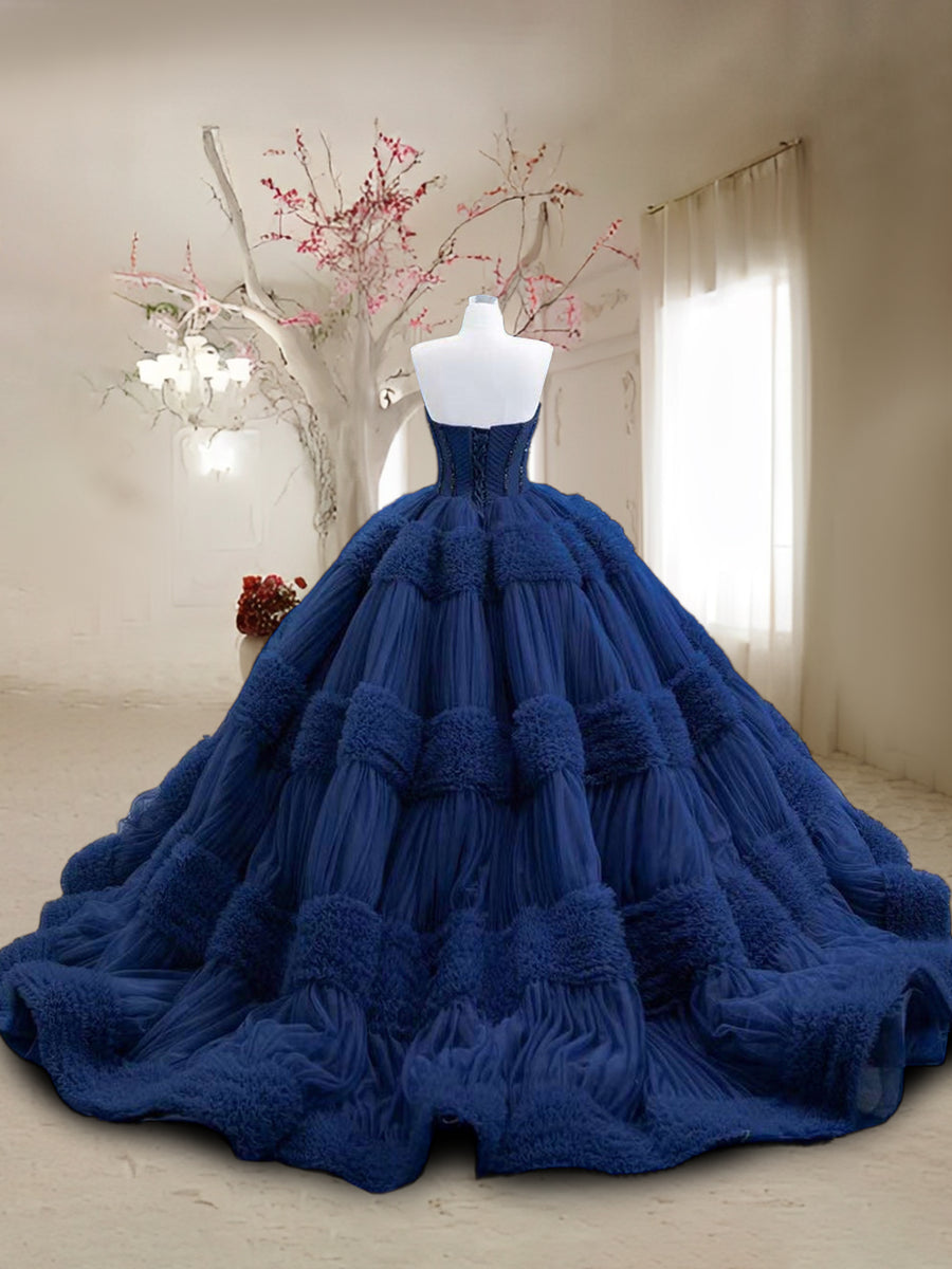 Vestidos de Quinceanera de Baile com Decote Coração e Bordados