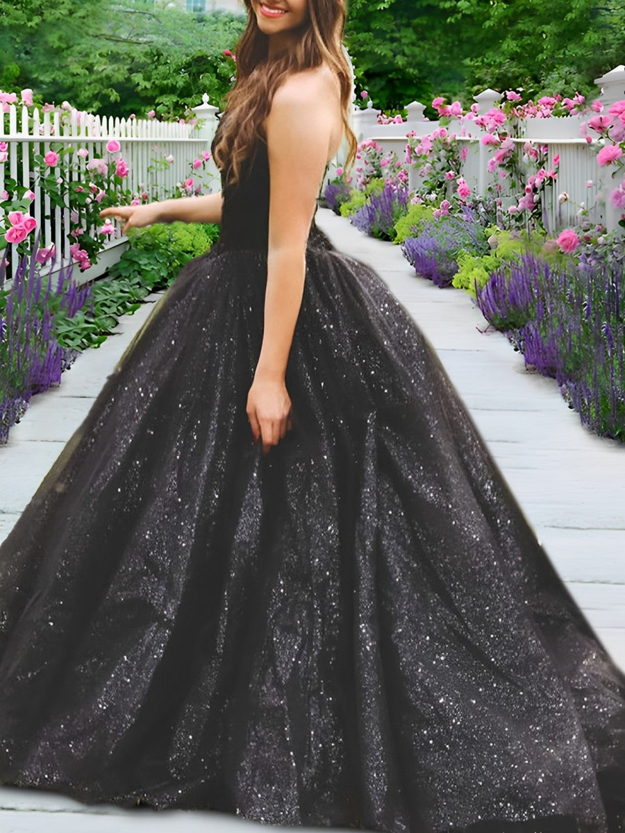 Vestidos Longos de Quinceanera de Baile com Decote Coração