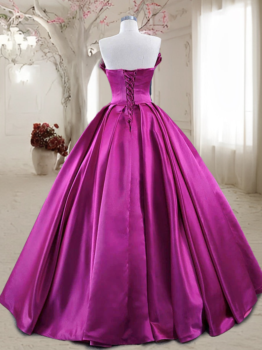 Vestidos de Quinceanera de Baile com Decote Tomara que Caia e Plissados
