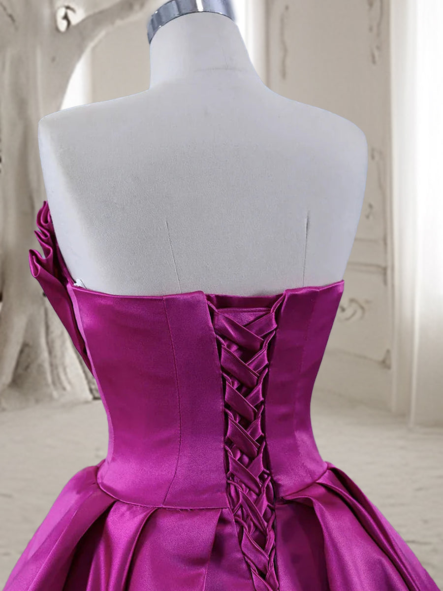 Vestidos de Quinceanera de Baile com Decote Tomara que Caia e Plissados