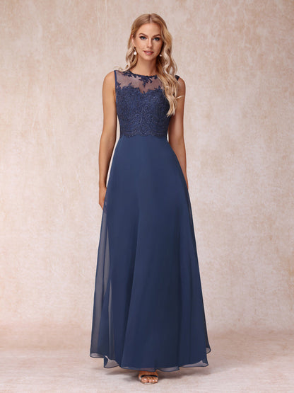 Vestidos Longos de Chiffon Evasê para Mãe Da Noiva com Jaqueta e Apliques