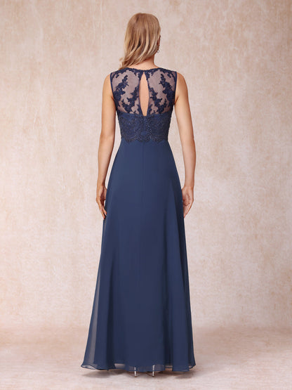 Vestidos Longos de Chiffon Evasê para Mãe Da Noiva com Jaqueta e Apliques