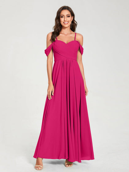 Princesa/Formato A Decote Em V Sem Mangas com Cauda/Arrastar Vestidos de Dama de Honra