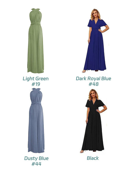 Vestidos Maxi Infinitos Conversíveis Multidirecionais Femininos