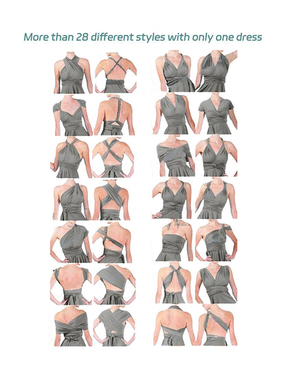 Vestidos Maxi Infinitos Conversíveis Multidirecionais Femininos